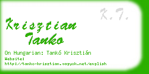 krisztian tanko business card