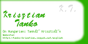 krisztian tanko business card